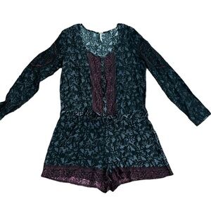 Free People long sleeve romper size S